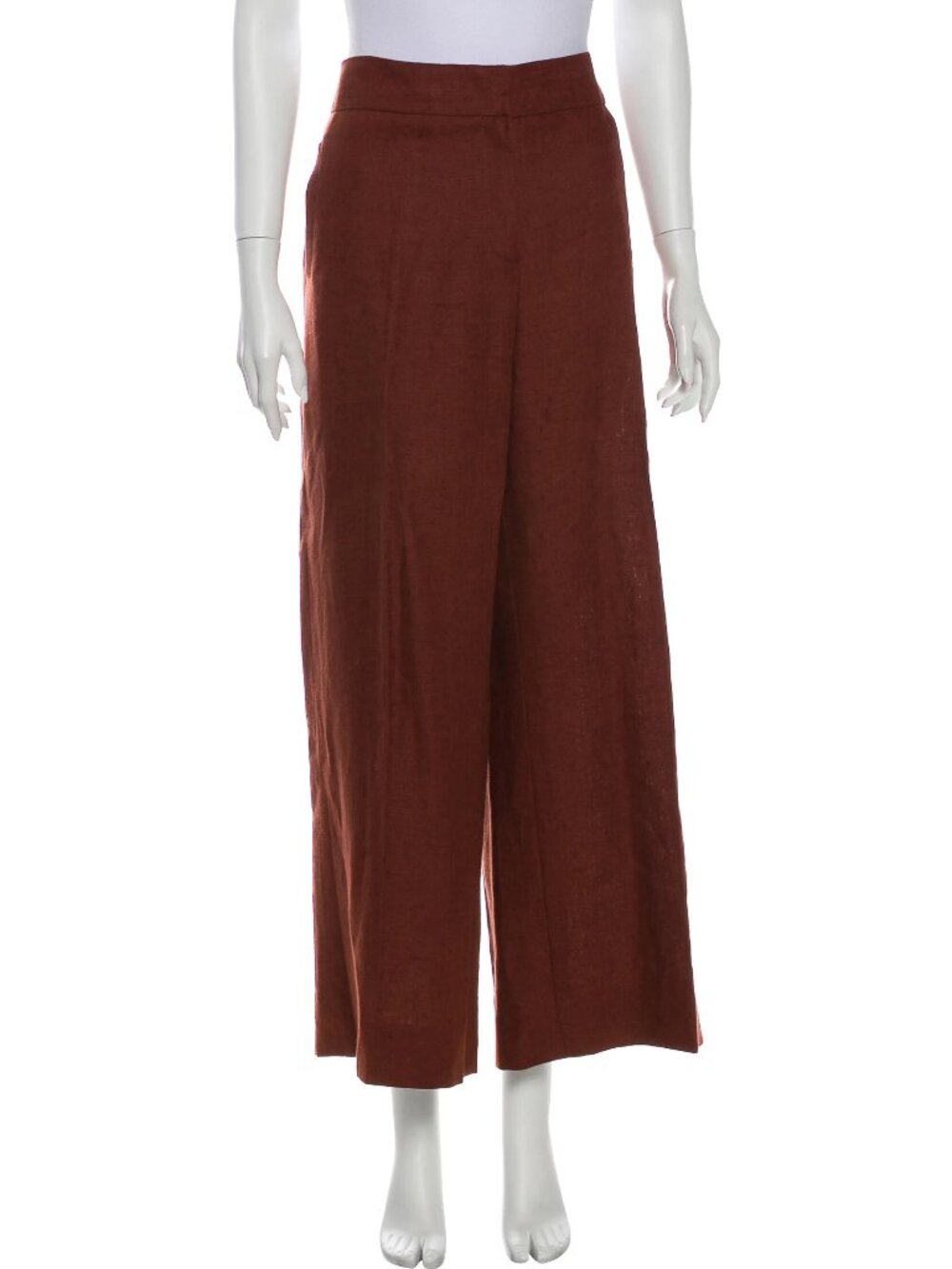 Oscar De La Renta 100% Linen Wide Leg Pants